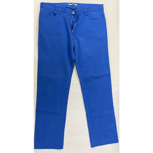 Calvin Klein Mens Slim Fit Blue Chino Pants 34 x 30 - Picture 2 of 10